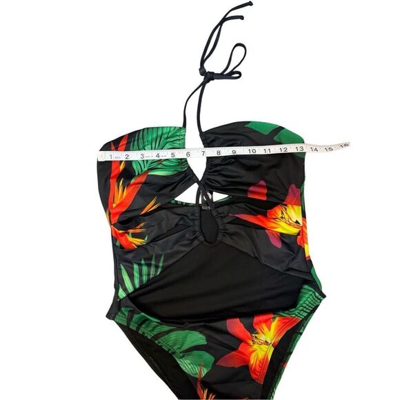 Brand New Fredericks of Hollywood Women’s M Jungle Print One Piece Bathing Suit - Picture 5 of 12